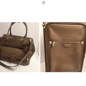 HENRI BENDEL CROCODILE CARRY-ON LUGGAGE SET